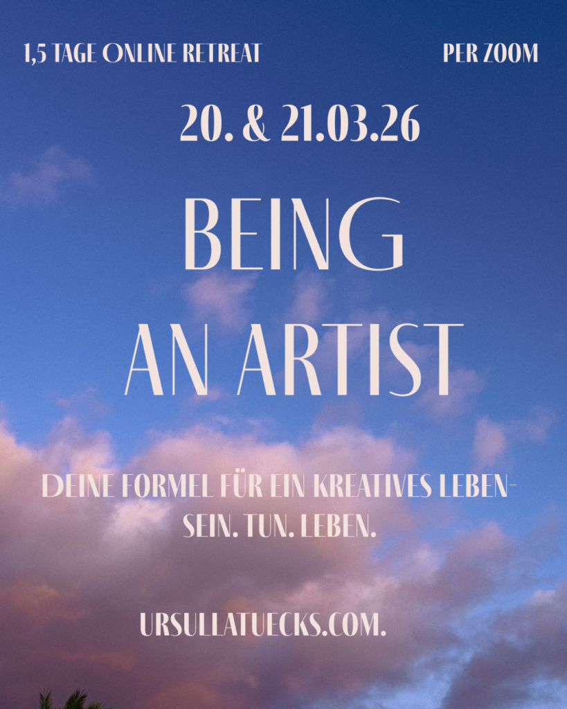 Being an artist - Online Retreat für Künstler und Kreative.