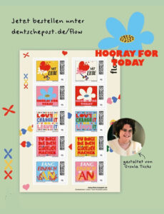 Briefmarken Flow Magazin Deutsche Post Illustration Ursula Tücks