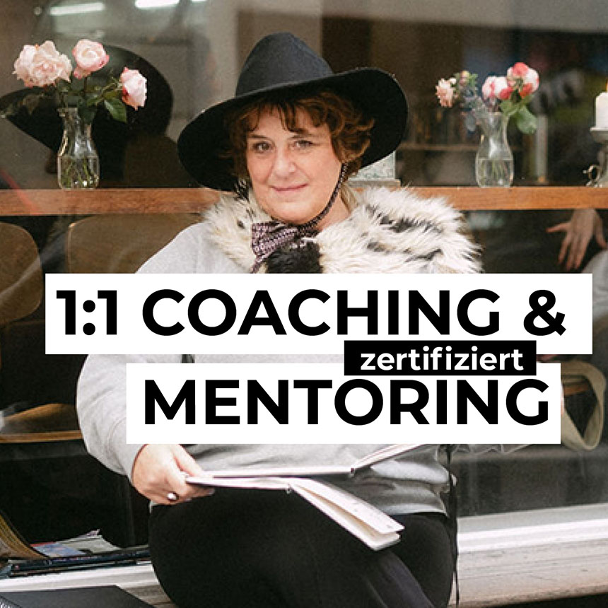 1:! Coaching und Mentrong für Kreative udn Kuenstler und die es werden möchten, zertifizierter Coach Ursula Tücks
